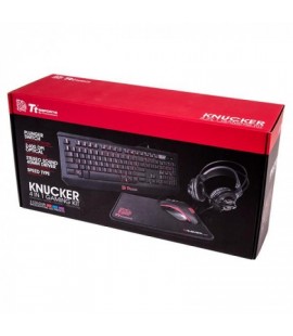 TT eSports KB/Gaming combo kit/Plunger/Black/Lighting/USA/0/1